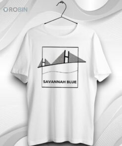 Savannah Blue Design Cable Stayed Bridge Unisex Shirt
