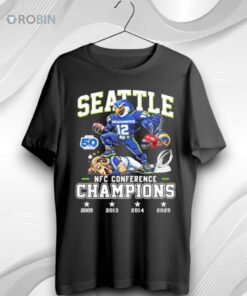 Seattle Seahawks Beat Forever 2025 Nfc Conference Champions Unisex Shirt