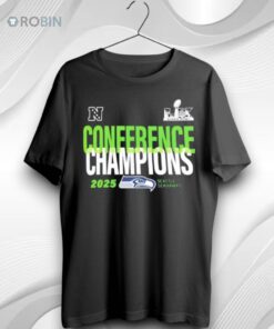 Seattle Seahawks Fanatics 2025 Nfc Conference Champions Big And Tall Right Side Draw Unisex Shirt