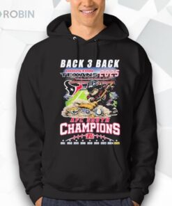 Houston Texans 2025 AFC South Champions Back 3 Back Shirt