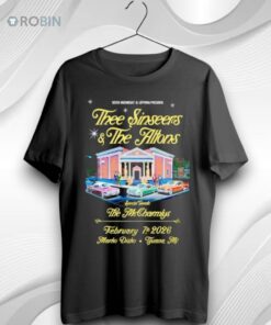 Thee Sinseers And The Altons Tour Tijuana Mx Feb 7 2026 Unisex Shirt