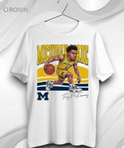 University Of Michigan Basketball Trey Mckenney Michigan Made Caricature Signature Unisex Shirt (T Shirt, Hoodie, Tank Available)