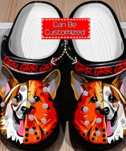 Honor Mask Corgi Crocs – Custom Dog Lover Japanese Mask Shoes