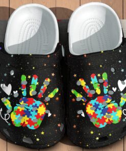 Autism Awareness Hand Puzzel Shoes   Be Kind Classic Crocs Gifts For Women Daughter