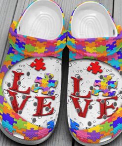Autism Awareness Love Puzzle Classic Crocs For Men Women