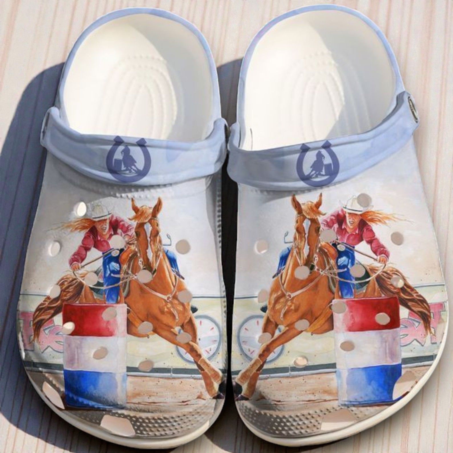 “Turn & Burn” – Barrel Racing Action Crocs “Turn & Burn” – Barrel Racing Action Crocs