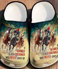 Barrel Racing Never Give Up Classic Crocs