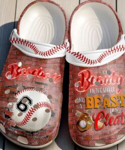 “Beast In My Cleats” Baseball Crocs – Custom Number Softball Girl Classic Crocs