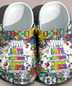 Being An Awesome Kindergartener Shoes Crocbland Clog Gift