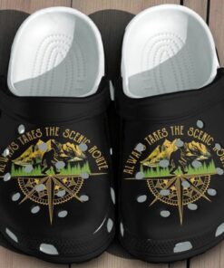 Bigfoot Always Takes The Scenic Route Crocs – Mountain Camping Shoes