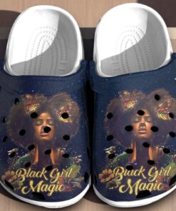 Black Girl Magic Butterfly Lover Shoes   Black Pride Black Beauty clog Gift For Women Girl