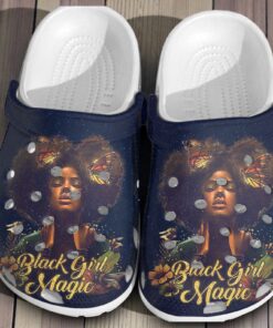 Black Girl Magic Butterfly Lover Shoes   Black Pride Black Beauty Custom Shoe Birthday Gift For Women Girl