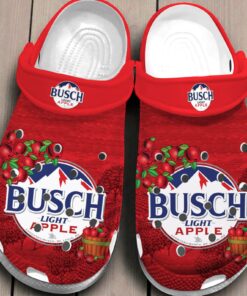 Busch Light Apple Red Clog Shoes