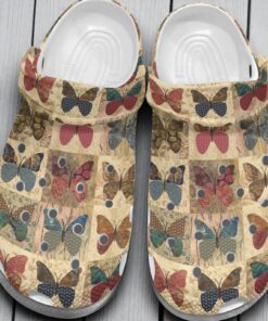 Butterfly Collection Crocs Shoes   Butterflies Clog Gifts For Mother Day Grandma