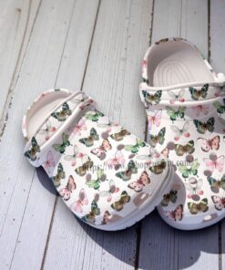 Watercolor Butterfly Garden Classic Crocs