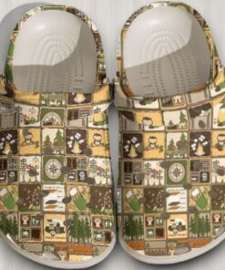 Camping Out In The Woods Classic Crocs