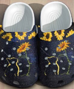Cat Sunflower Crocs Shoes – You Are My Sunshine