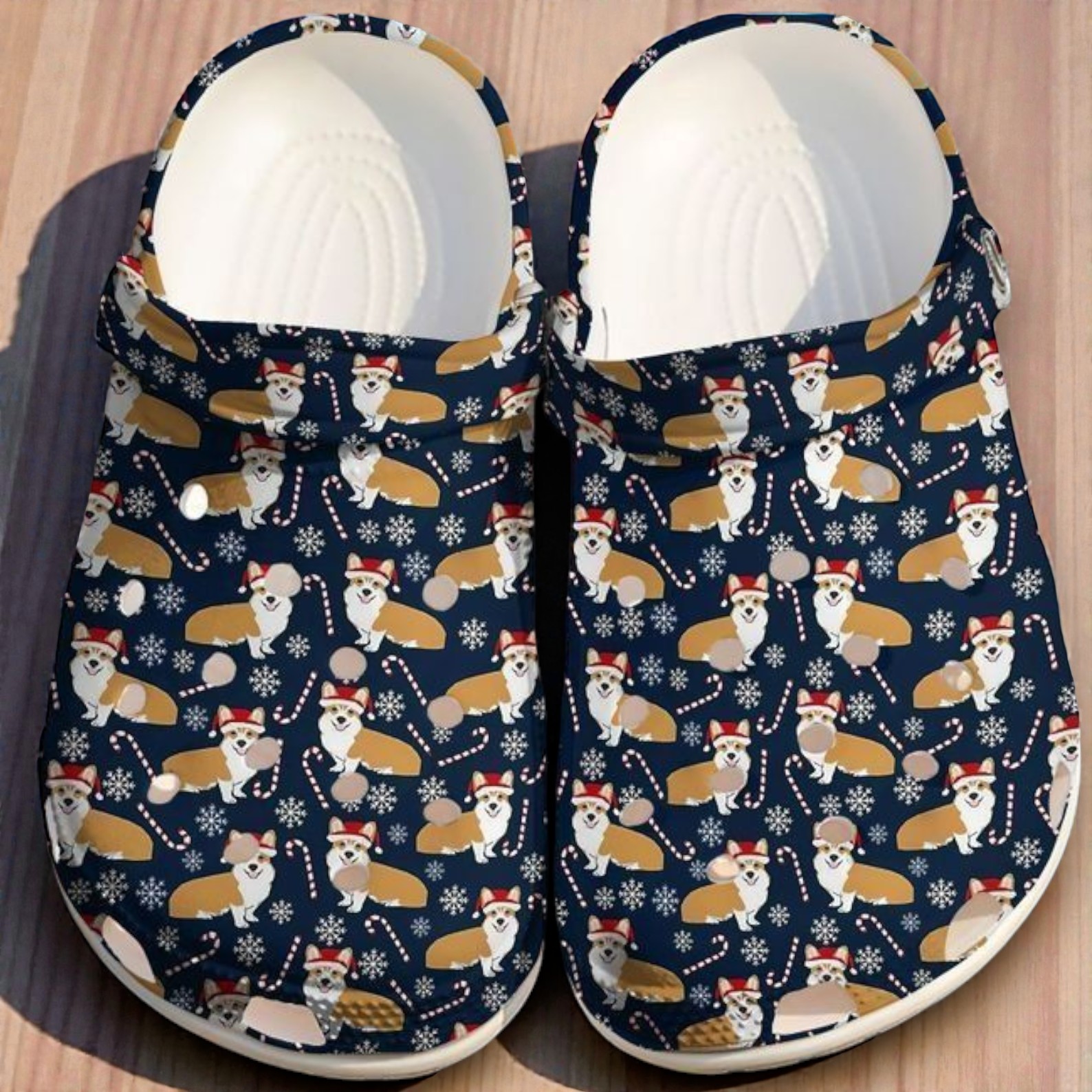 Corgi Dog Christmas Pattern Classic Crocs For Men Women Corgi Dog Christmas Pattern Classic Crocs For Men Women