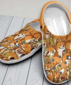 Corgi Faces Classic Crocs