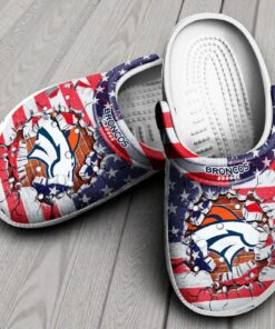 “Broncos Country” – Denver Broncos American Flag Break-Through Crocs
