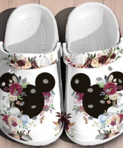 Disney Mickey Ears Watercolor Floral Minnie Classic Crocs