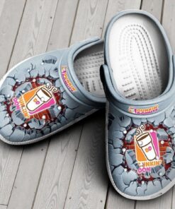 Dunkin’ Donuts Coffee Crocs – 3D Breaking Wall Shoes