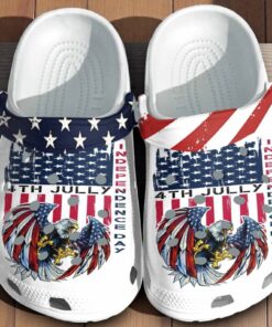 Eagle Usa Custom Shoes Clogs   4Th July Independence Day Outdoor Shoe Birthday Gift