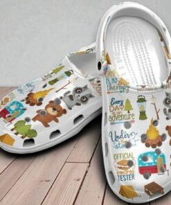 Every Day Adventure Bear Camping Personalized Gift For Lover Classic Crocs