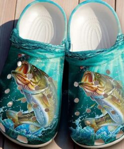 Lake Life Fishing Crocs – Realistic Underwater Fish Classic Crocs