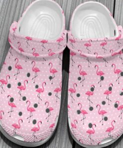 Flamingo Pinky Pattern Gift For Lover Classic Crocs