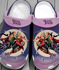 Hocus Pocus Sanderson Sisters Crocs – Purple Halloween Spooky Season Shoes