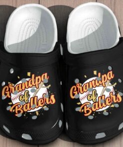 Grandpa Of Ballers Cool Baseball Lover Crocband Crocs