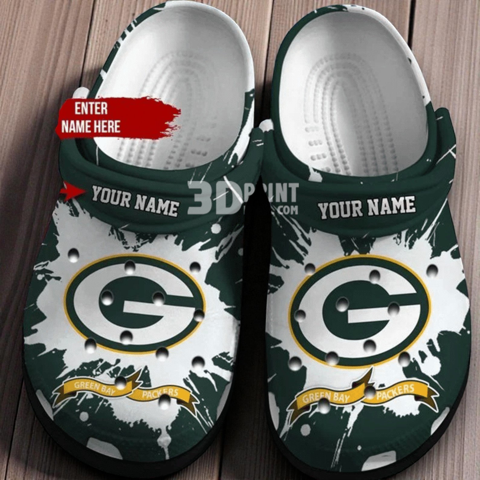 Green Bay Packers Customized Name Nfl Crocband Clog Green Bay Packers Customized Name Nfl Crocband Clog