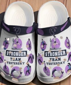 “Stronger Than Yesterday” Fitness Crocs