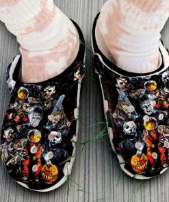 Halloween All Killer Characters Horror Movie Crocband Clogs