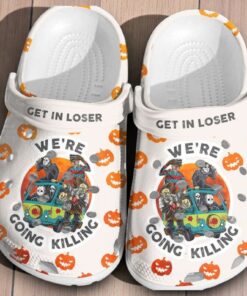 Halloween Get In Loser Were Going Killing Classic Crocs