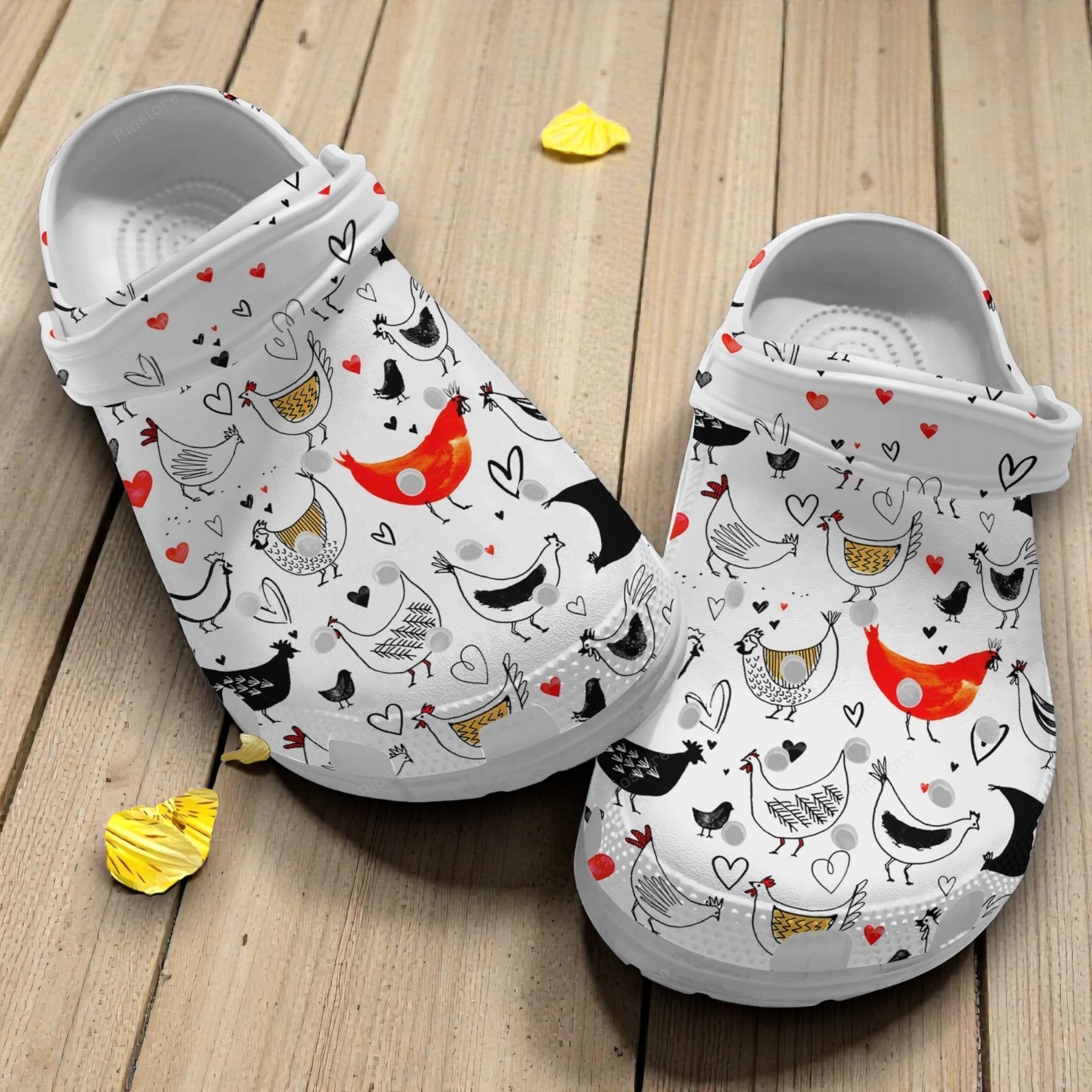Cute Farmhouse Chicken Crocs | Crazy Chicken Lady Coop Shoes Cute Farmhouse Chicken Crocs | Crazy Chicken Lady Coop Shoes