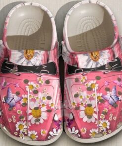 Hippie Peace Car Clog Shoes