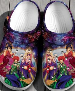 Hocus Pocus Witch Galaxy Crocband Clogs