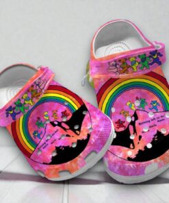Grateful Dead Dancing Bears Crocs | Tie Dye Rainbow “Smile Smile Smile” Shoes