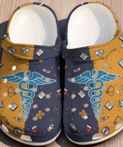 Medical Caduceus Symbol Clogs – Doctor & Nurse Healthcare Shoes