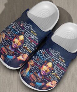 Melanin Queen Black Women Empowerment Crocs – Affirmations & Pride Shoes