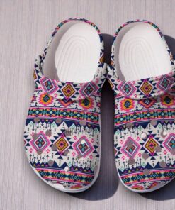 Native Boho Vintage Shoes Gift Grandma  Native Girl Boho Style Classic Crocs
