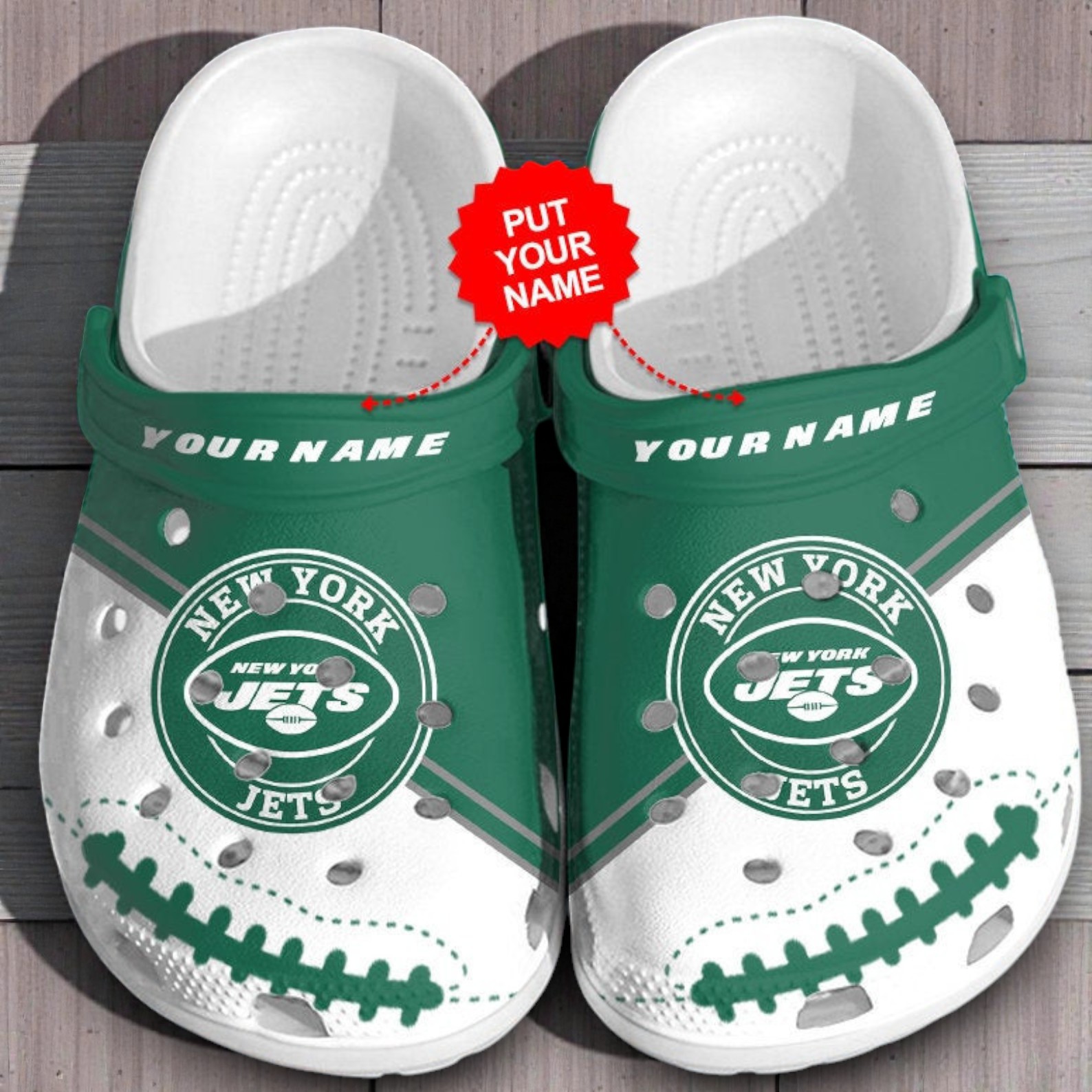 New York Jets Personalized Custom For Nfl Fans Clog Shoes New York Jets Personalized Custom For Nfl Fans Clog Shoes