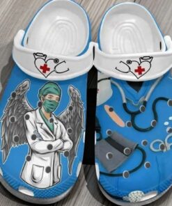 Nurse Angel Wings Classic Crocs For Men Women