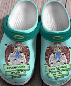 Nurse Are Angels On Earth Shoes Clogs Gift For Men Women