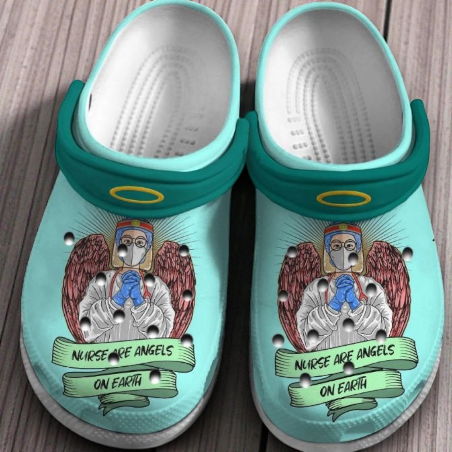 Nurse Are Angels On Earth Shoes Clogs Gift For Men Women Nurse Are Angels On Earth Shoes Clogs Gift For Men Women