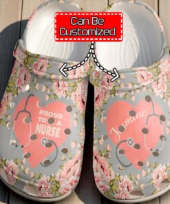 Nurse   Nurse Personalized Proud To Be A clog Shoes For Men And Women