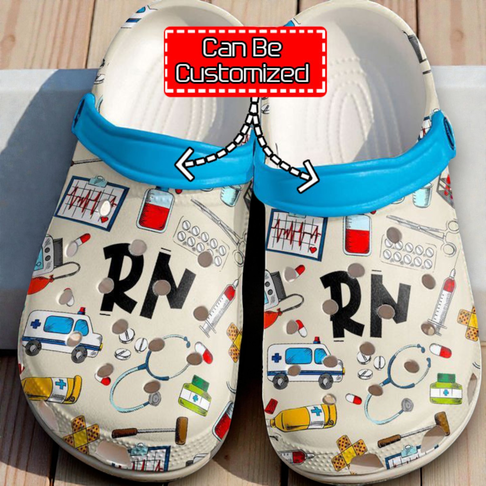 Nurse Nurse Rn Pattern clog Shoes For Men And Women Nurse Nurse Rn Pattern clog Shoes For Men And Women