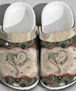 Nurse   Personalized Nurse Mandala Heart Vintage Gift For Unique Gifts Clog Shoes For Men And Women